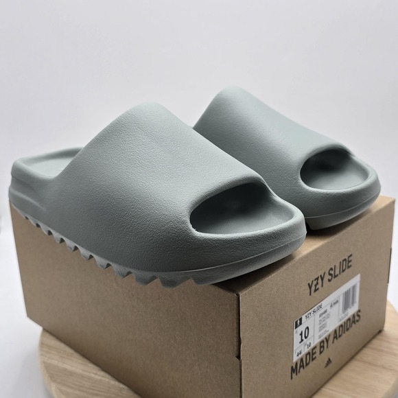 Adidas YZY Slide Sandals Mens Size 10 Gray Salt Slip On Shoes ID5480 New main image 8